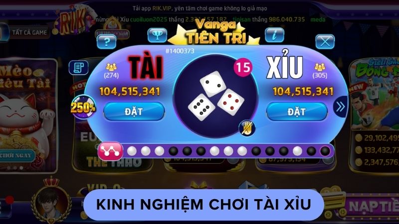 tai xiu 2 Ưu điểm khi trải nghiệm tài xỉu tại Rikvip